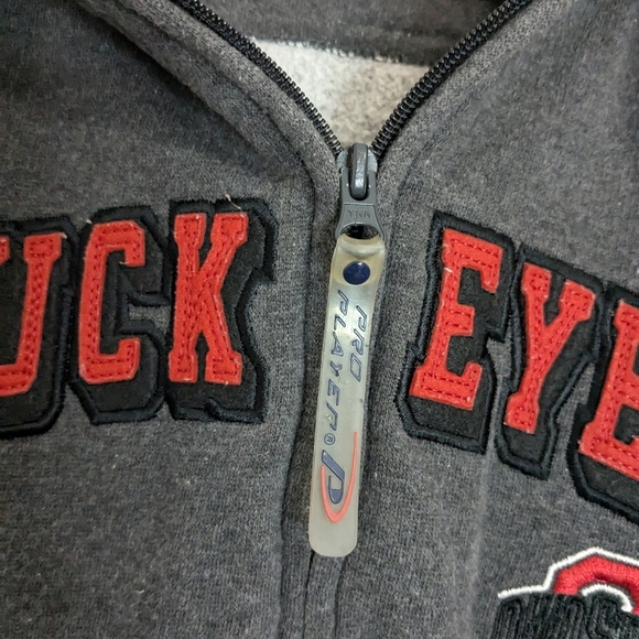 Pro Player Large Men's‎ The Ohio State Buckeyes Full Zip Hoodie Sweater - Picture 5 of 12